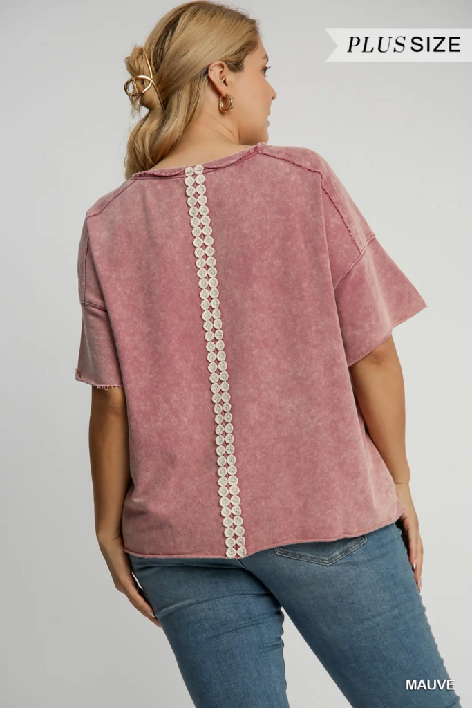 Mauve Peace Sign Top