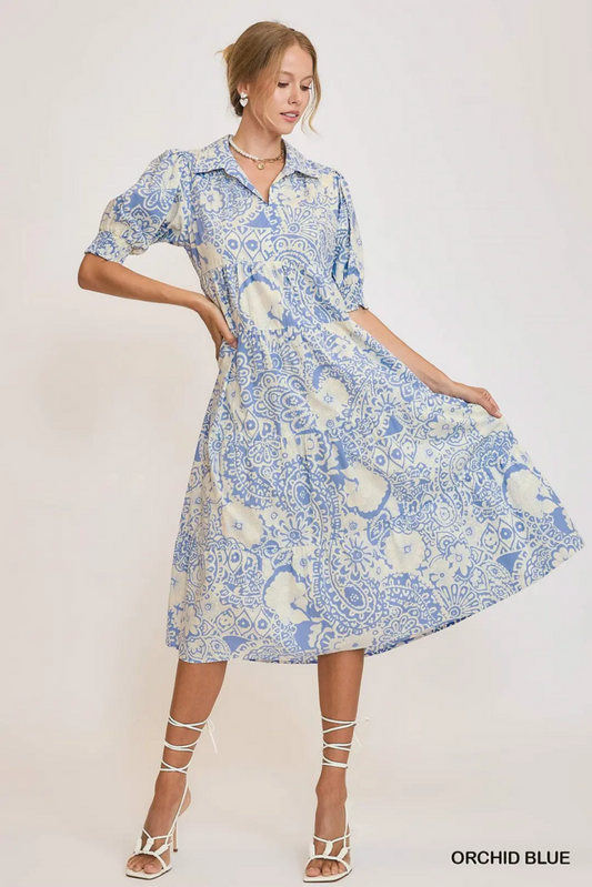 Orchid Blue Maxi Dress