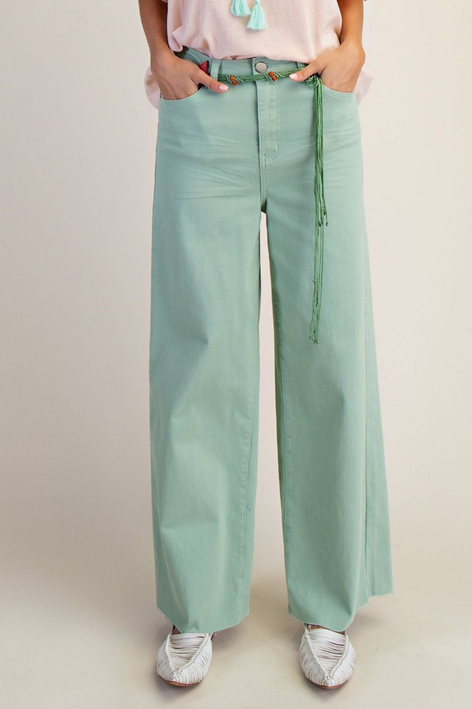 Denim Wide-Leg Pant