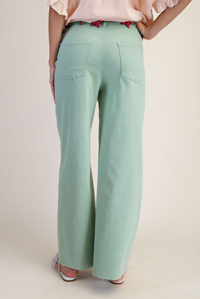Denim Wide-Leg Pant