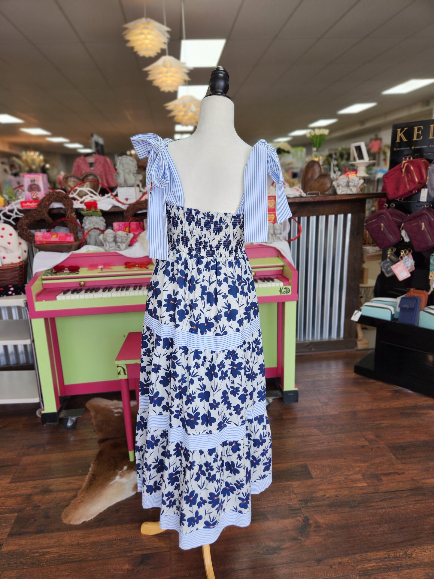 Flowers & Stripes Sundress