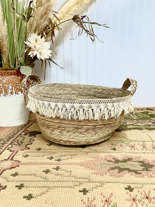 MACRAME FRING BASKET