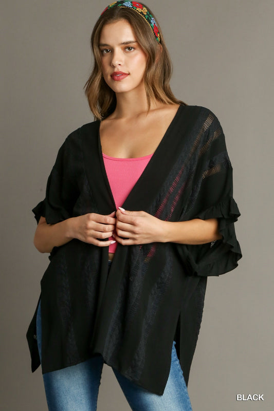 Lace Detailed Kimono