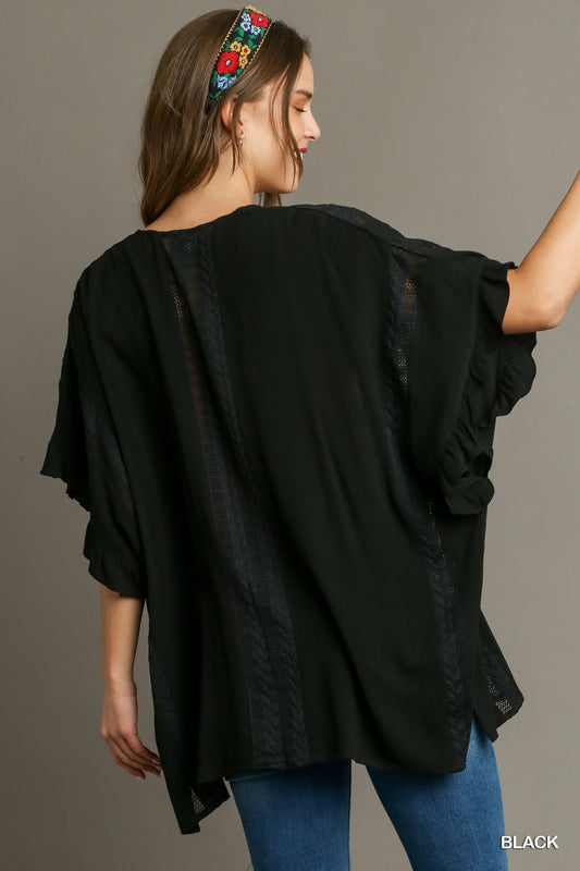 Lace Detailed Kimono