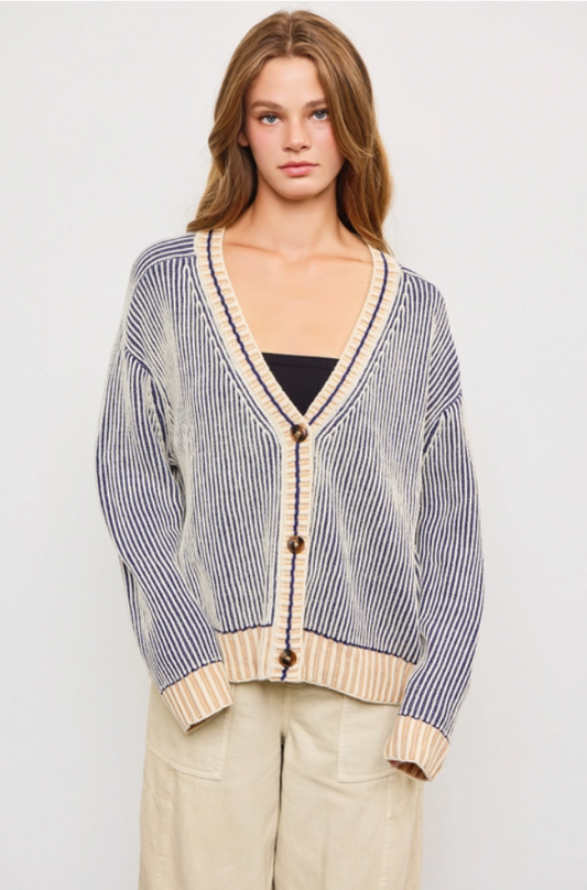 Ribbed Knit Cardigan