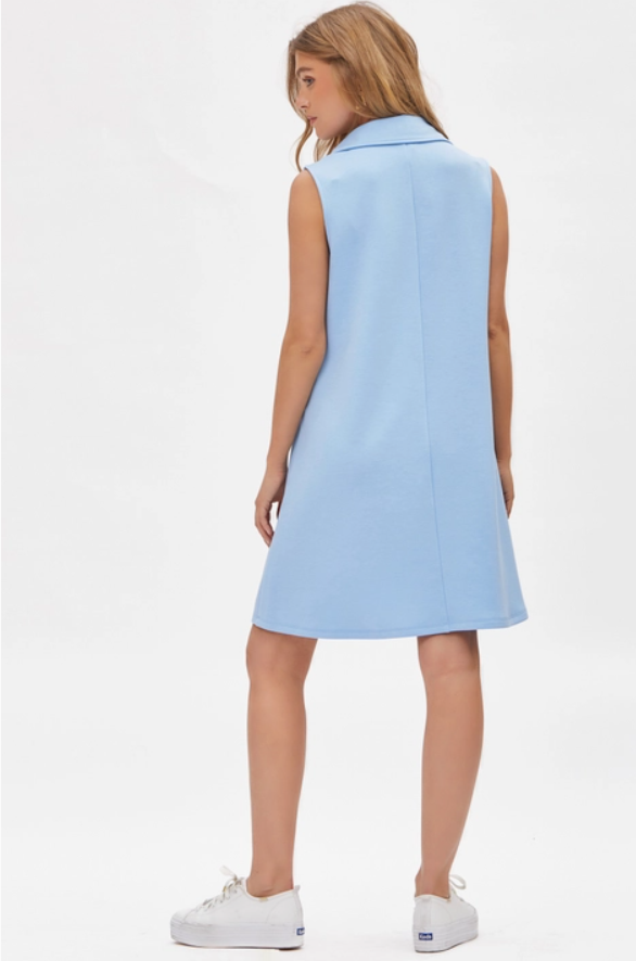 Collared Scuba Dress