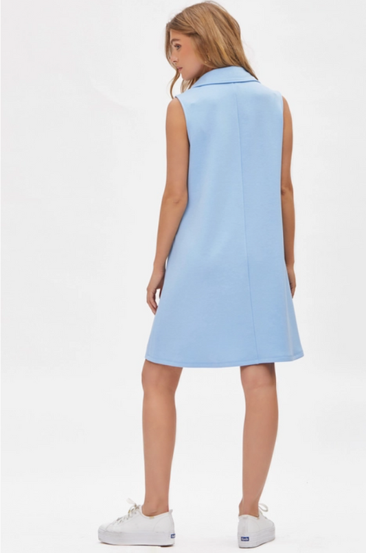 Collared Scuba Dress