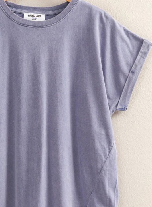 Cotton Boxy Cap Slv Top