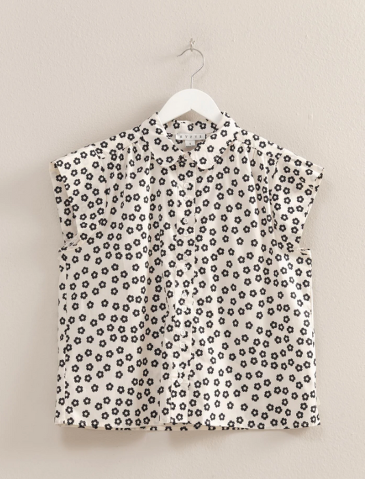 Cotton Flower Button Down