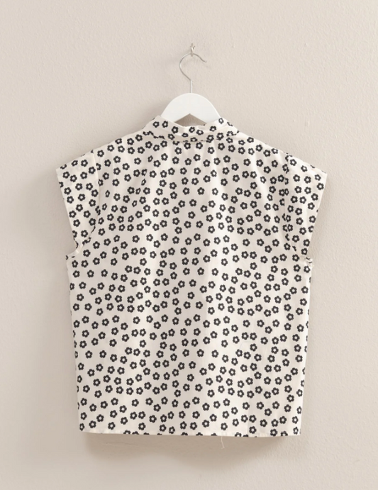 Cotton Flower Button Down