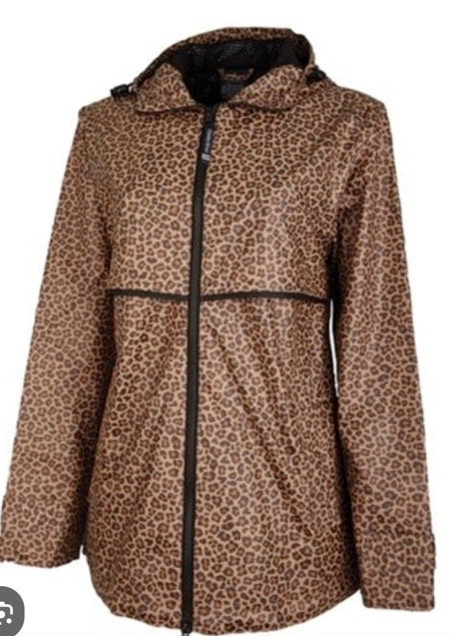 Charles River Rain Jacket LEOPARD