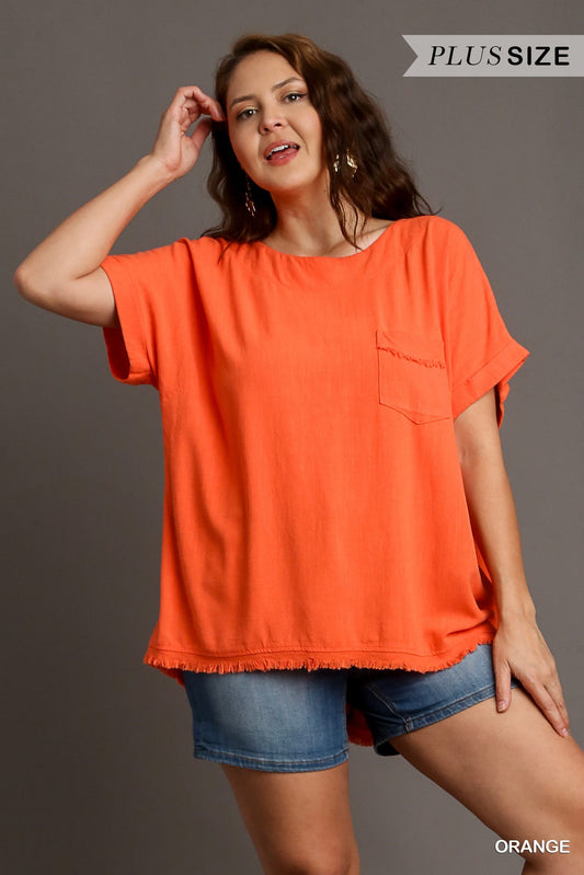 Linen Pocket Top