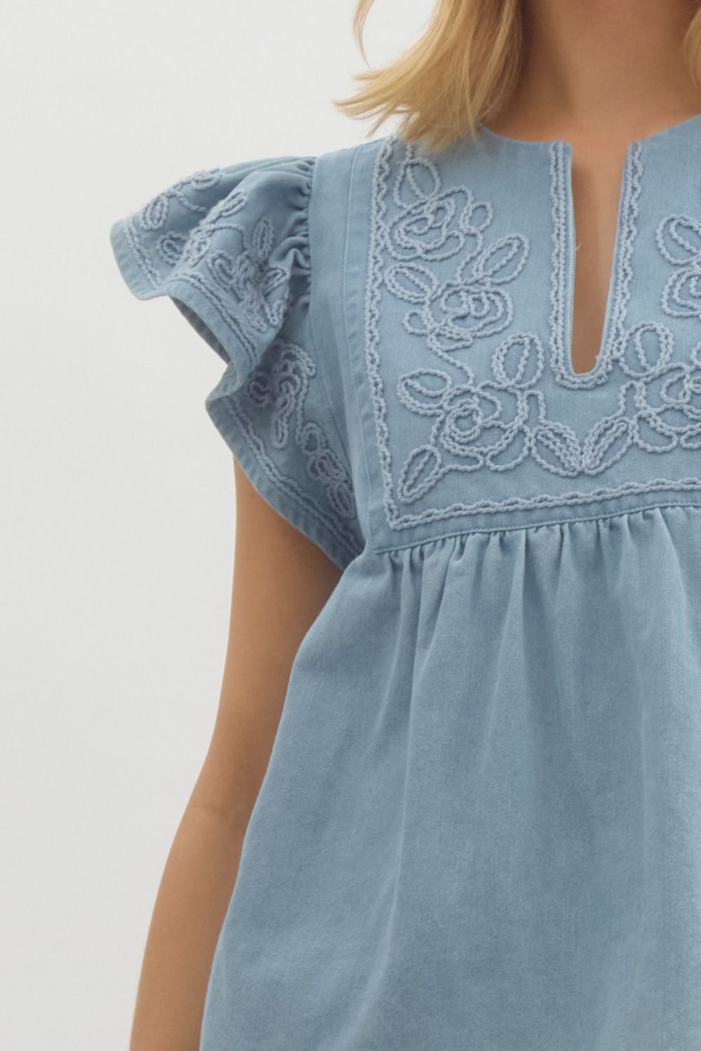 Flutter Floral Applique - Curvy