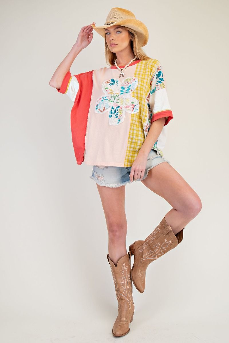 Flower Patch Oversized Boxy Top